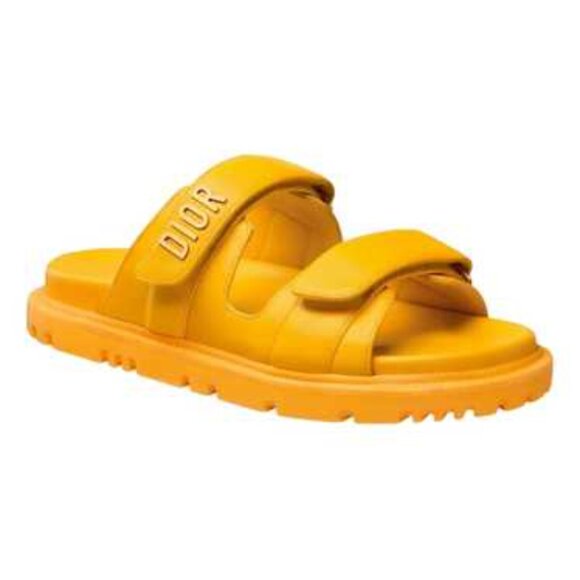 DIOR ACT DiorAct Dior-Act Lambskin Leather Dad Flat Mule Slide Sandals - Picture 1 of 16